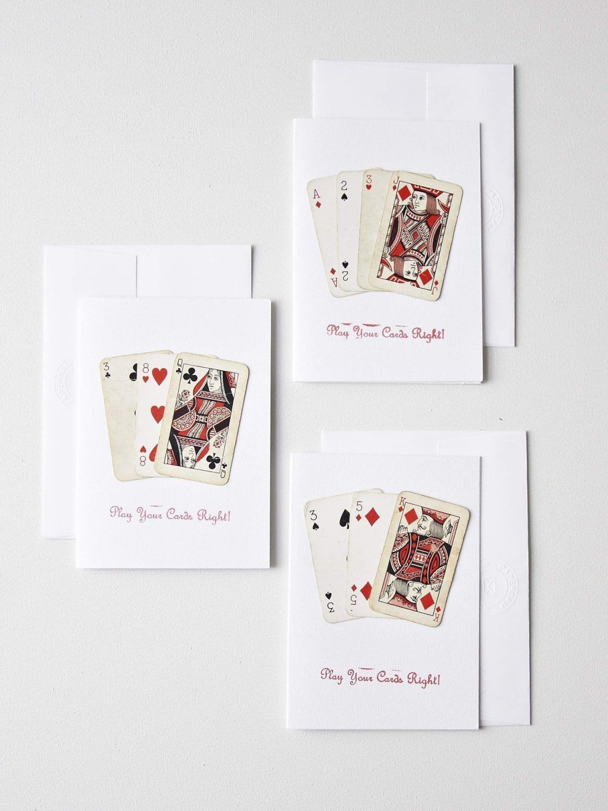 Playing cards (Set of three)