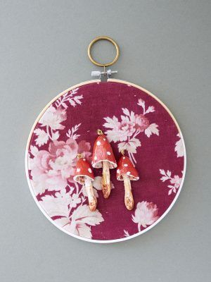 Large Maroon Embroidery Hoop